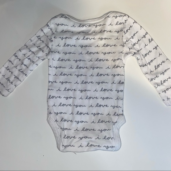 Cloud Island Newborn I love you Cursive Onesie White Baby Clothing - Picture 6 of 8